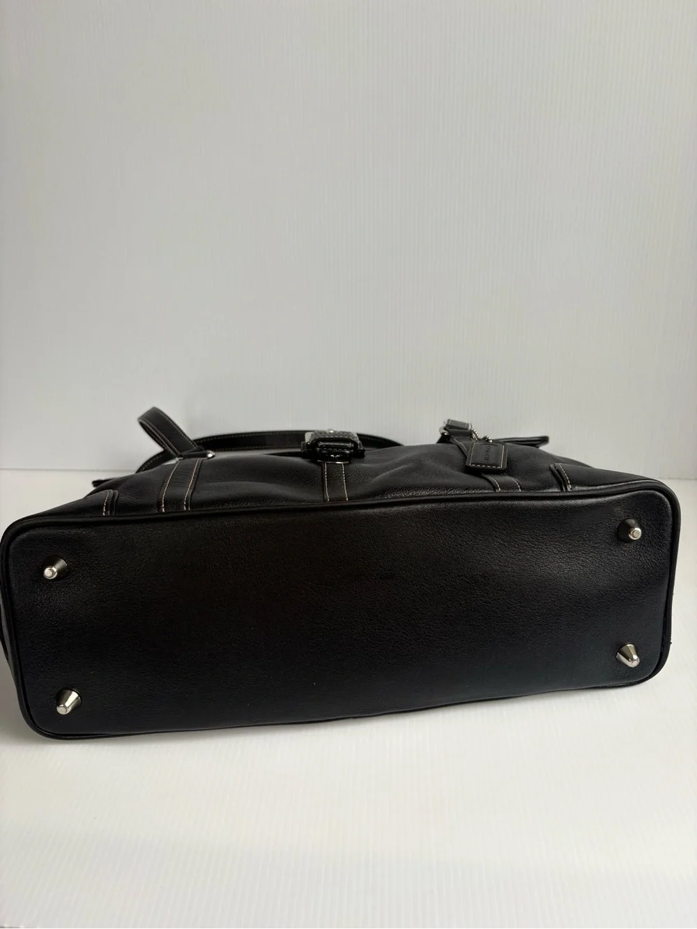 Coach sleek black